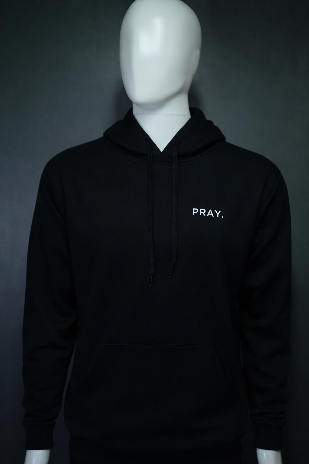 PRAY. Embroidered Hoodie - Black