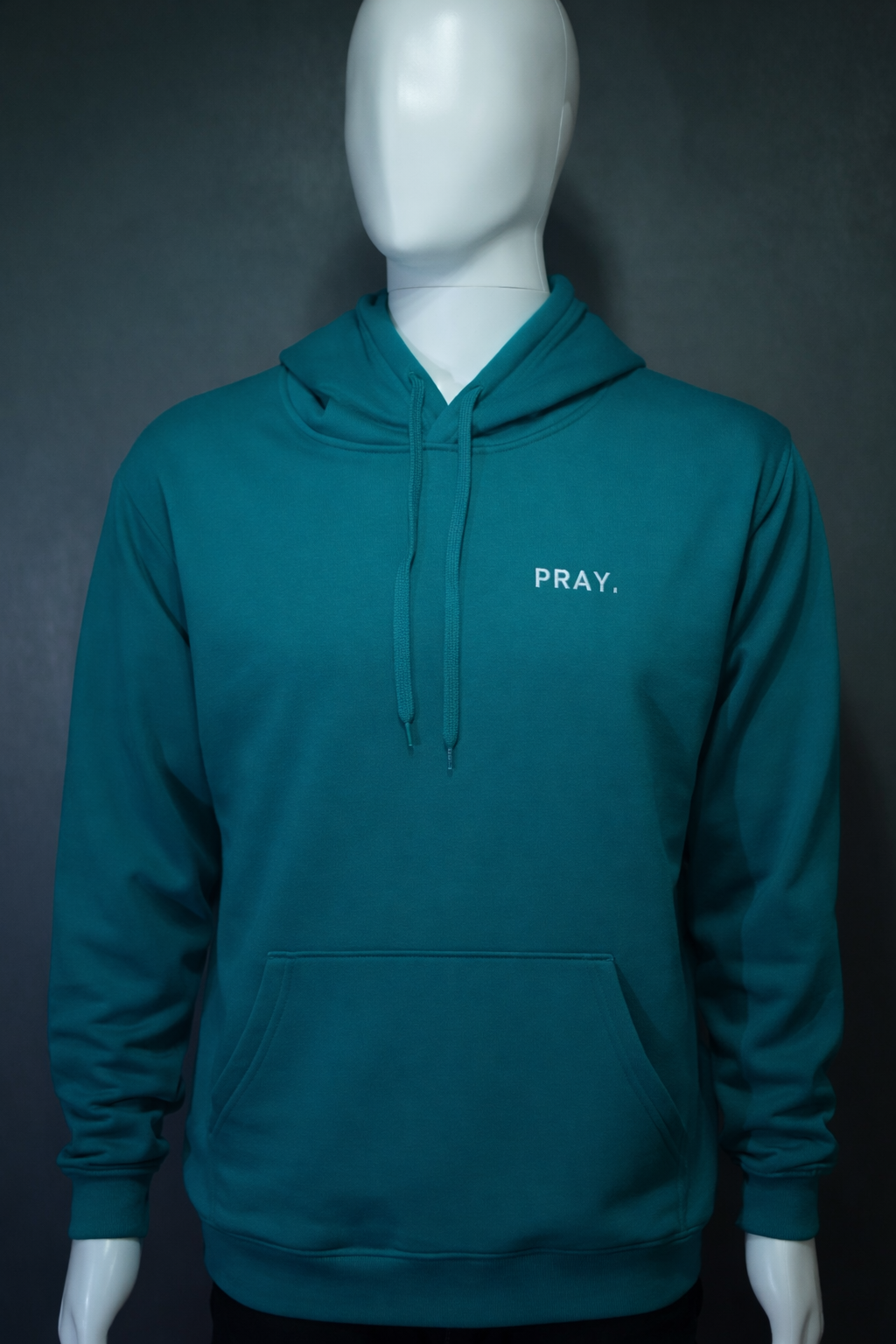 PRAY. Embroidered Hoodie - Jade