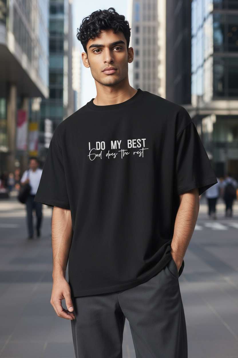 I DO MY BEST Embroidered T-Shirt