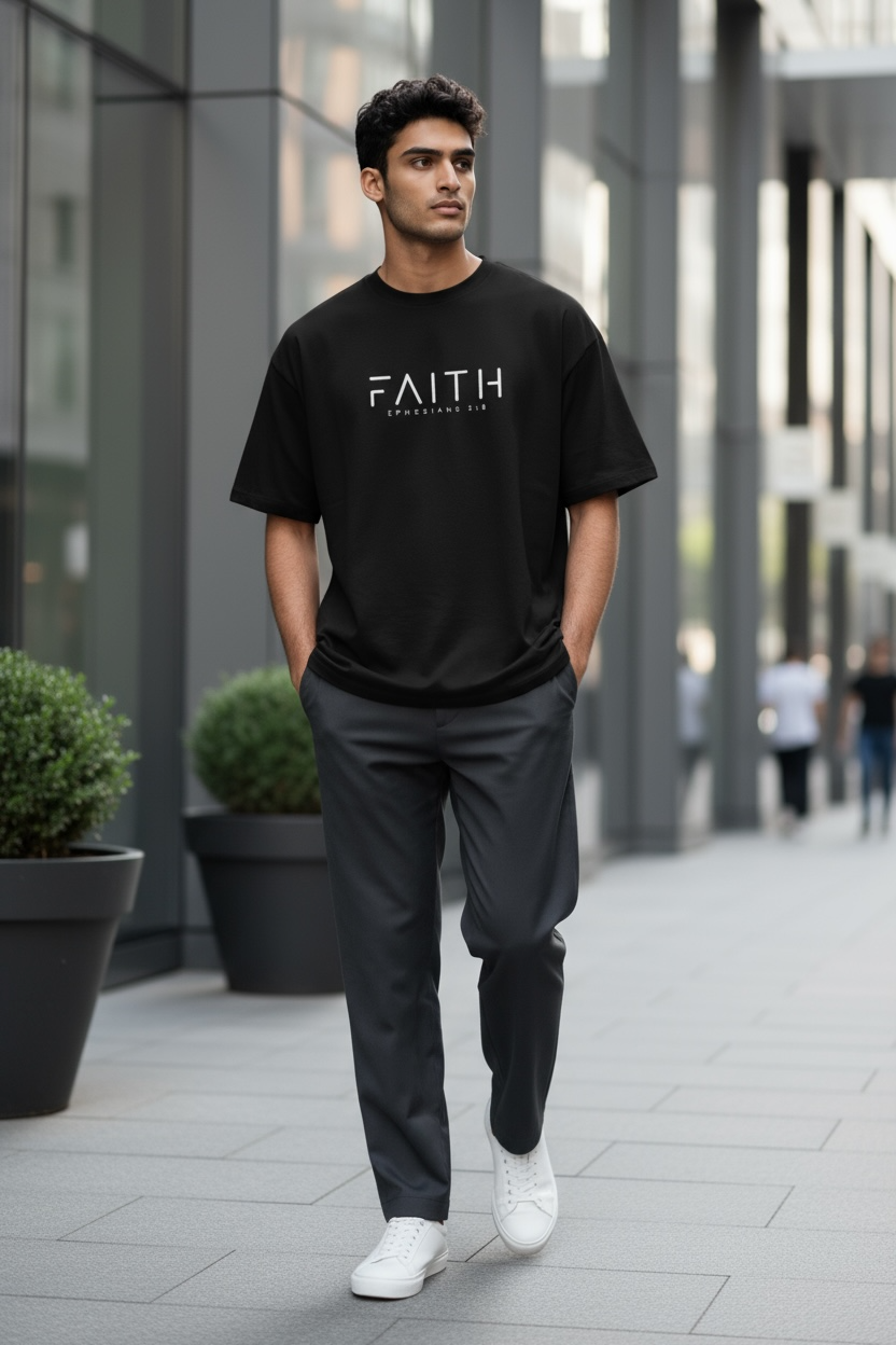 FAITH Embroidered T-Shirt