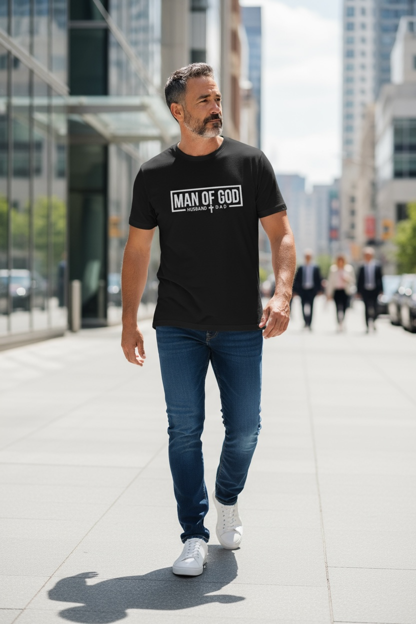 MAN OF GOD Embroidered T-Shirt