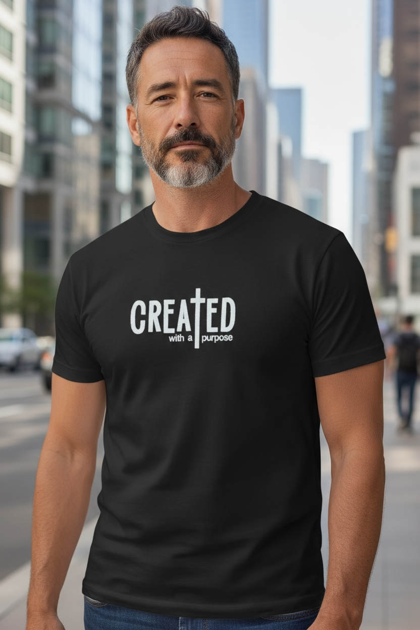 CREATED with a Purpose Embroidered T-Shirt