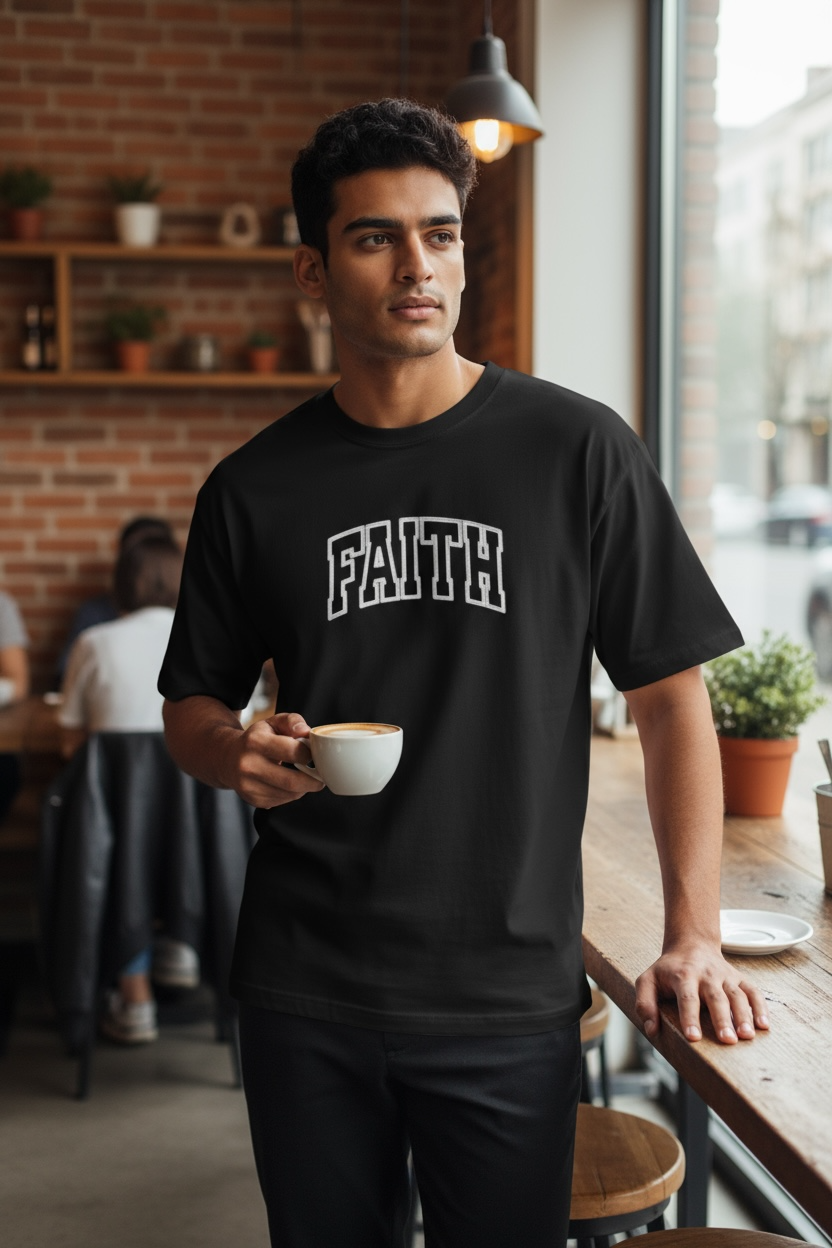 FAITH Embroidered T-Shirt