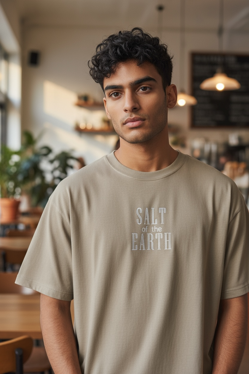 SALT OF THE EARTH Embroidered T-Shirt