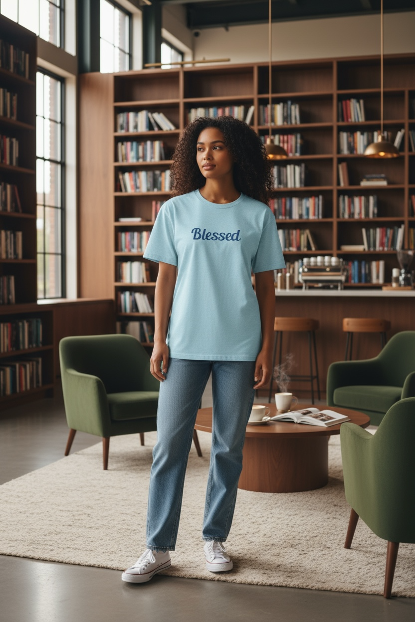 BLESSED Embroidered T-Shirt