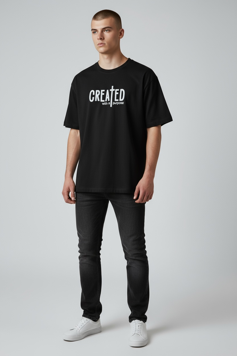 CREATED with a Purpose Embroidered T-Shirt