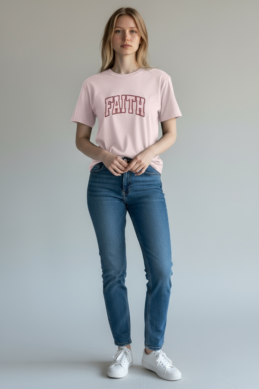 FAITH Embroidered T-Shirt