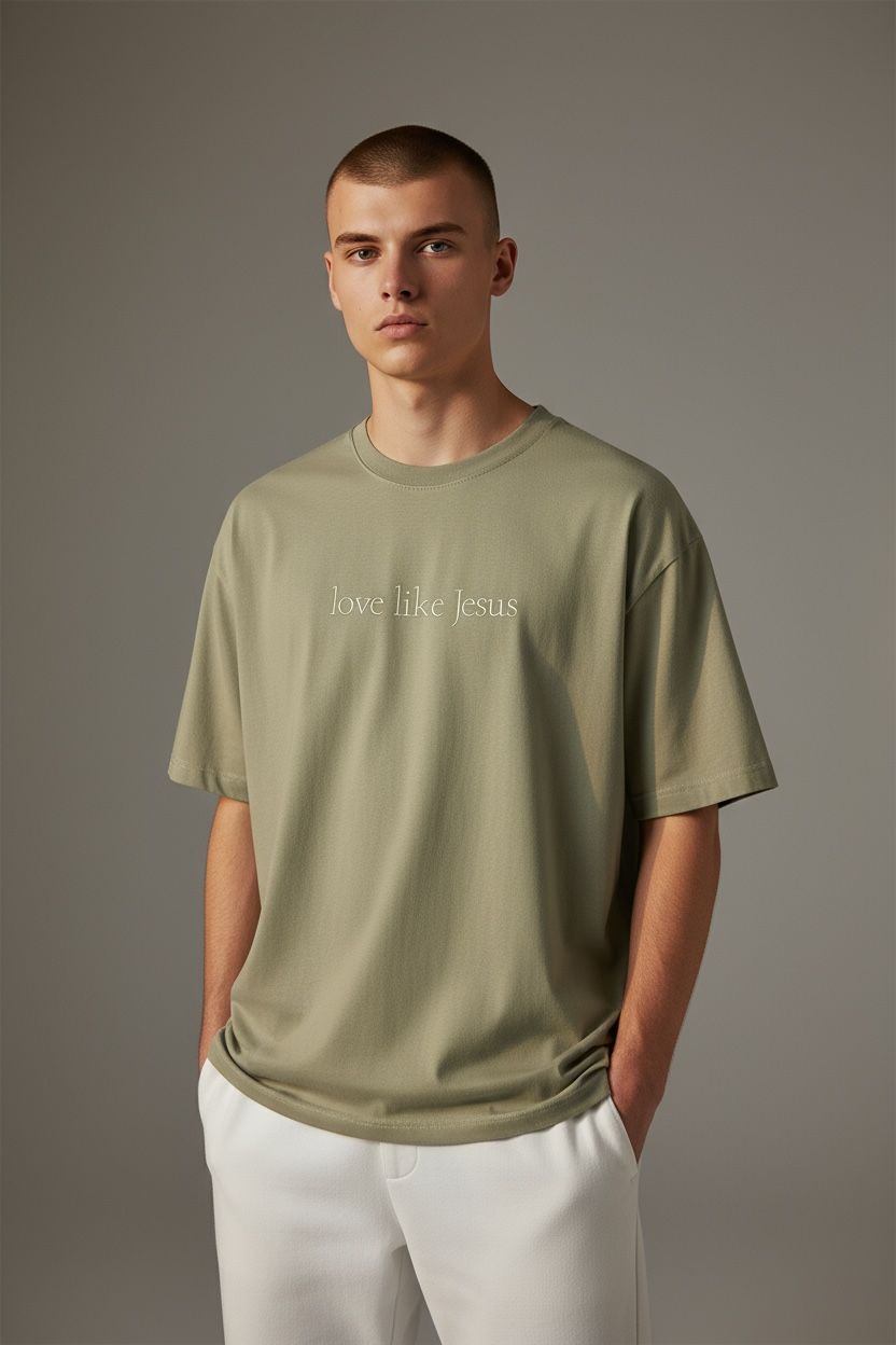 Love Like Jesus Embroidered T-Shirt