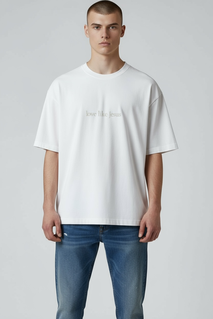 Love Like Jesus Embroidered T-Shirt