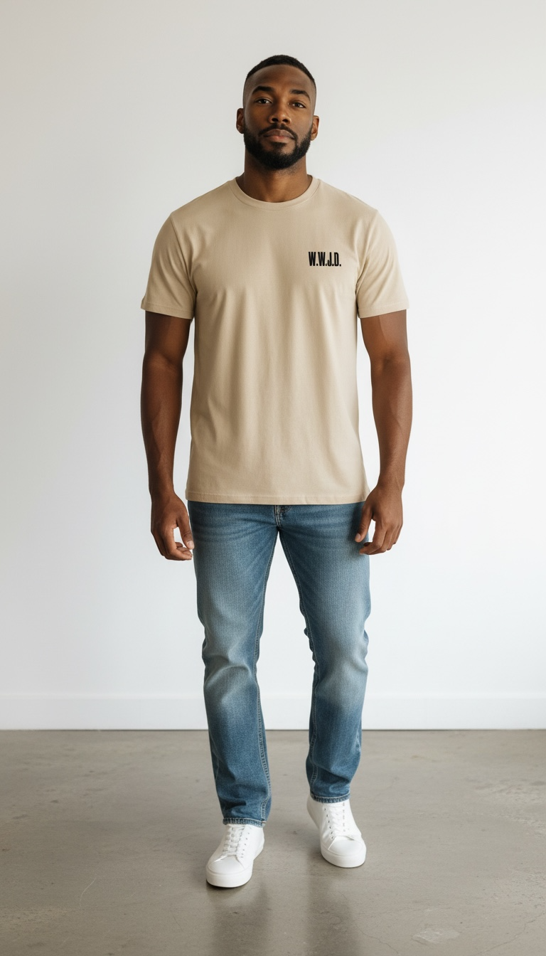WWJD Embroidered T-Shirt