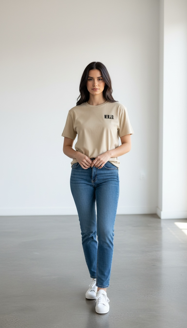 WWJD Embroidered T-Shirt