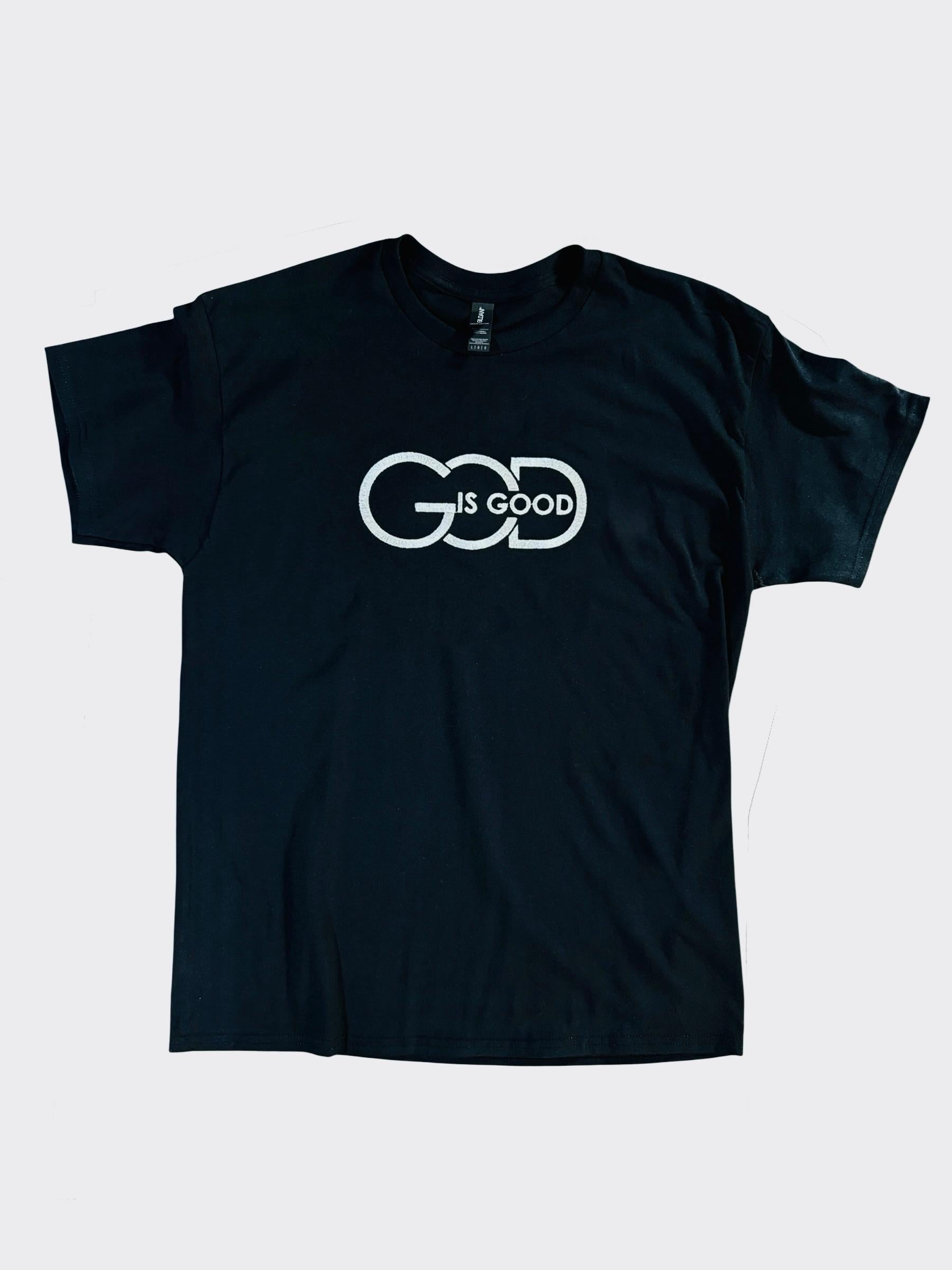 GOD IS GOOD Embroidered T-Shirt