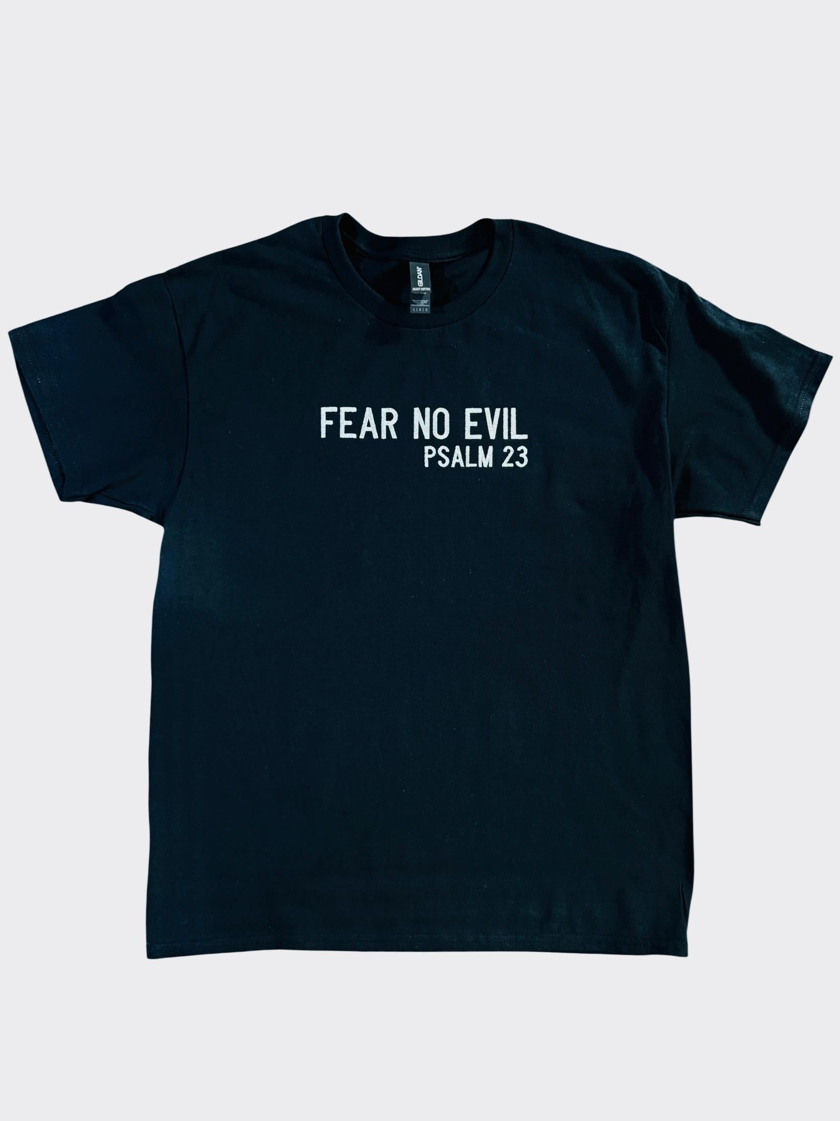 FEAR NO EVIL Embroidered T-Shirt